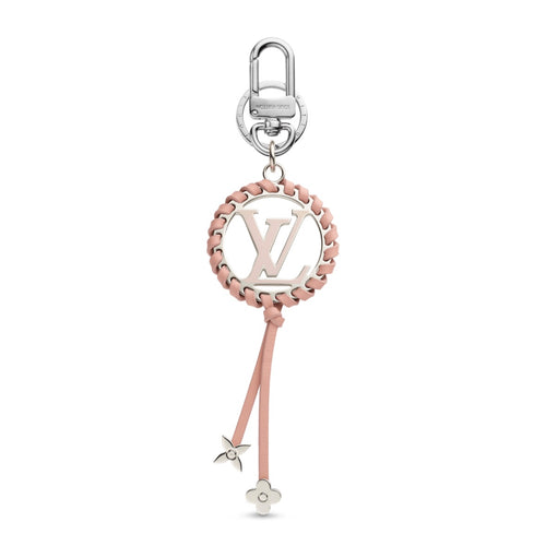 Louis Vuitton Silver Pink Bag Charm And Key Holder