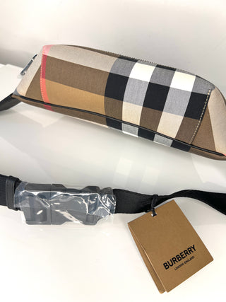 Burberry Sonny Taupe Brown Belt Bum Bag