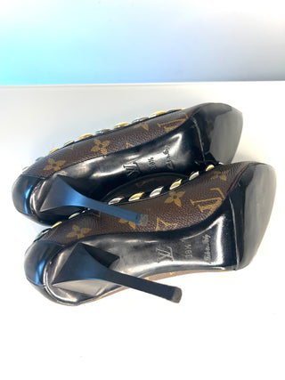 Louis Vuitton Eldorado LV Monogram Pumps Heels – Size 38.5 UK 5.5