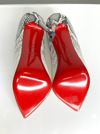 Christian Louboutin So Kate 120 White-Roccia Degrade Heels 39.5 UK6.5