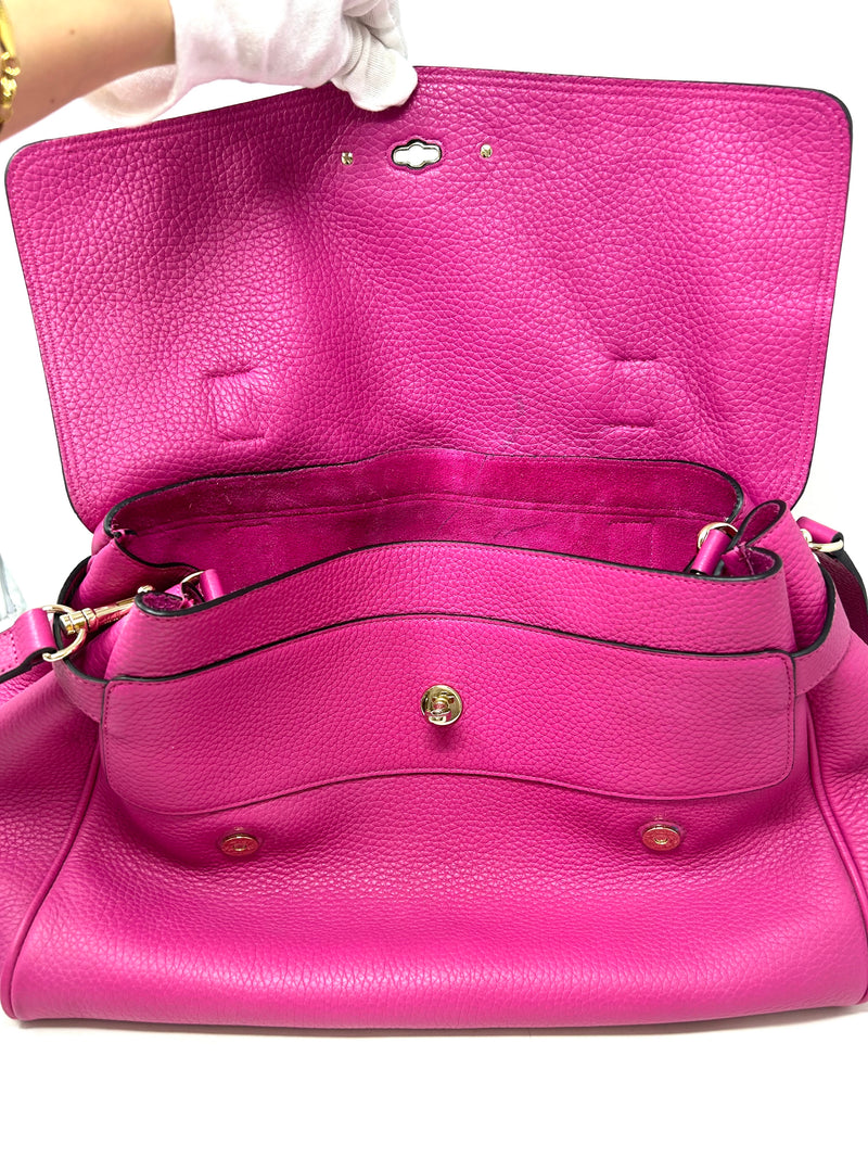 Mulberry Oversized Pink Grainy Leather Bag
