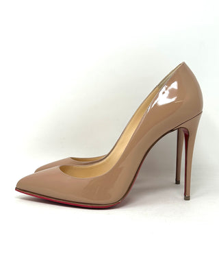 Christian Louboutin Nude Patent Leather Pump Heels