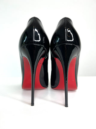 Christian Louboutin So Kate 120 Black  Patent Leather Heels 41.5 UK8.5