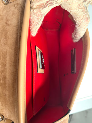 Christian Louboutin Rubylou Nude Leather Shoulder Bag
