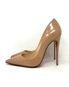 Christian Louboutin So Kate 120 Nude Patent Leather Pump Heels small 37 UK 4