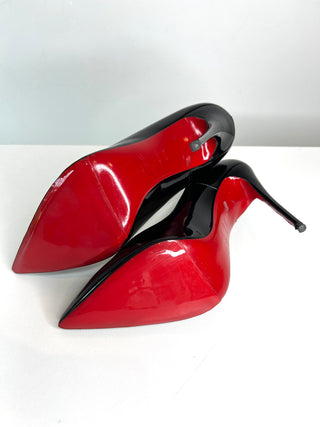 Christian Louboutin So Kate 120 Black  Patent Leather Heels 41.5 UK8.5