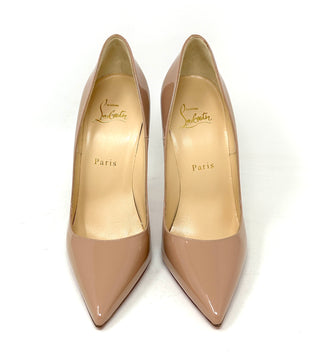 Christian Louboutin So Kate 120 Nude Patent Leather Pump Heels 38 UK 5