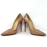 Christian Louboutin So Kate 120 Nude Patent Leather Pump Heels 38.5 UK 5.5