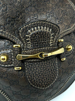 Gucci Brown Leather Large Handbag