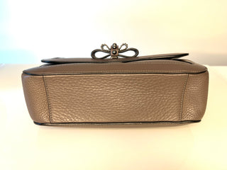 Christian Louboutin Sweet Charity Medium Grey Leather Shoulder Bag