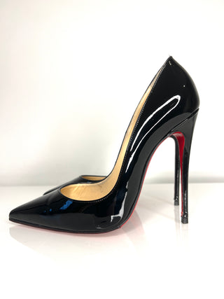 Christian Louboutin So Kate 120 Black Patent Heels 36.5 UK3.5