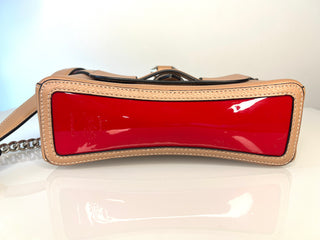 Christian Louboutin Rubylou Nude Leather Shoulder Bag