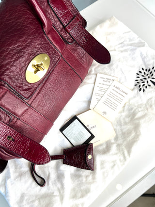 Mulberry Small Heritage Bayswater Satchel Conker Pebbled Leather Shoulder Bag