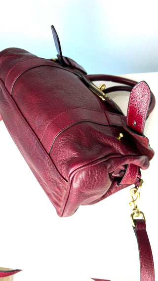 Mulberry Small Heritage Bayswater Satchel Conker Pebbled Leather Shoulder Bag