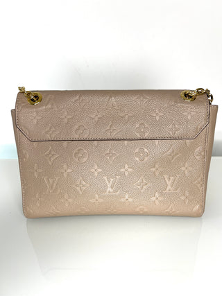 Louis Vuitton Pre-Loved Vavin PM beige Empreinte Leather Shoulder Bag