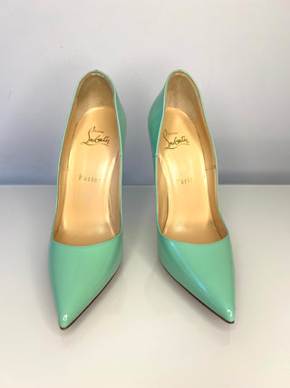 Christian Louboutin So Kate 120 Mint Green Heels 38 UK5