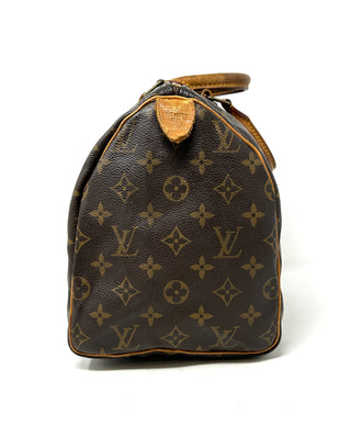 Louis Vuitton Speedy 30 Brown LV Monogram Coated Canvas Handbag