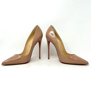 Christian Louboutin So Kate 120 Nude Patent Leather Pump Heels 38 UK 5