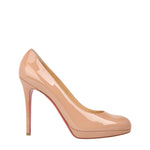 Christian Louboutin Nude Patent Leather Pump Heels 