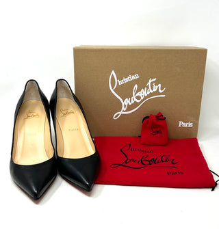 Christian Louboutin Pigalle 85 Black Smooth Leather Pump Heels 39 UK 6