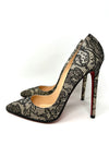Christian Louboutin Pigalle Nude Lace Pumps