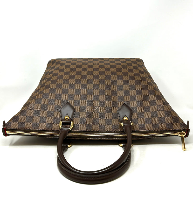 Louis Vuitton Saleya MM Brown Damier Ebene Coated Canvas Tote Bag