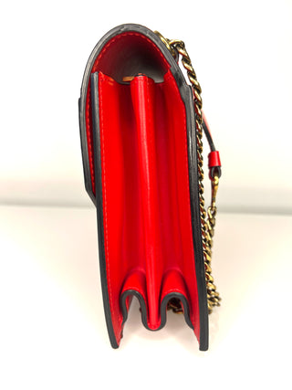 Christian Louboutin Elisa Large Red Leather Shoulder Bag