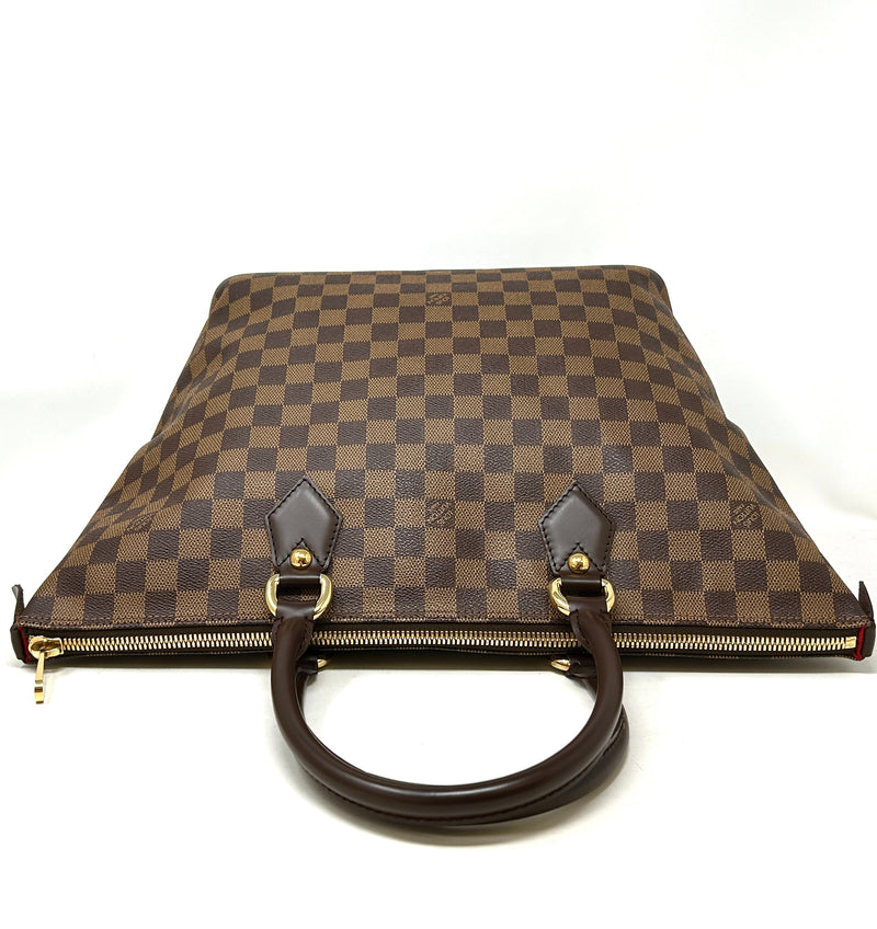 Louis Vuitton Saleya MM Brown Damier Ebene Coated Canvas Tote Bag