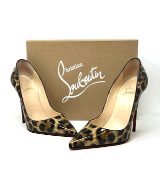 Christian Louboutin So Kate 120 Leopardino Patent Leather Pump Heels 36 UK 3