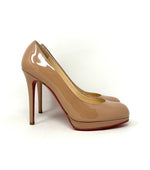 Christian Louboutin New Simple Pump 120 Nude Patent Leather Pump Heels 36.5 UK 3.5