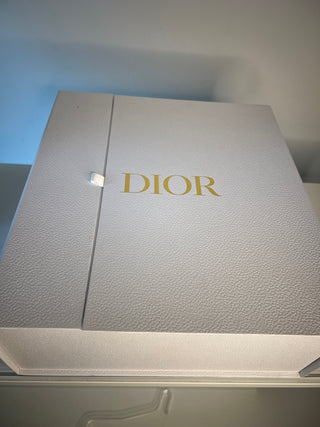 Dior Large Lady Dior Black Patent Leather Handbag