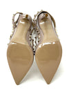 Valentino Garavani Rockstud Nude Patent Leather Ankle Strap Heels 39.5 UK 6.5