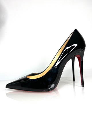 Christian Louboutin Kate 100 Black Patent Heels 38 UK5