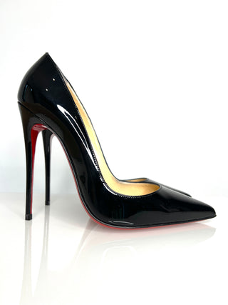 Christian Louboutin So Kate 120 Black Patent Heels 39 UK6