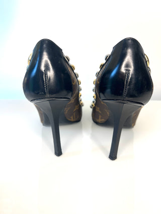 Louis Vuitton Eldorado LV Monogram Pumps Heels – Size 38.5 UK 5.5