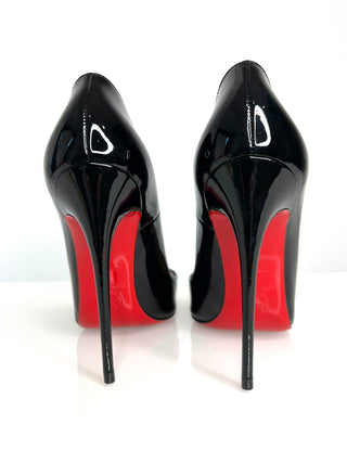 Christian Louboutin So Kate 120 Black Patent Heels 36 UK3