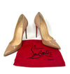 Christian Louboutin So Kate 120 Nude Patent Leather Pump Heels small 37 UK 4