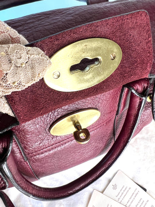 Mulberry Small Heritage Bayswater Satchel Conker Pebbled Leather Shoulder Bag