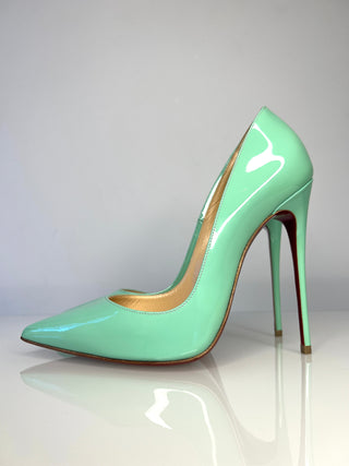 Christian Louboutin So Kate 120 Mint Green Heels 38 UK5