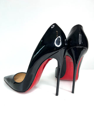 Christian Louboutin So Kate 120 Black  Patent Leather Heels 41.5 UK8.5