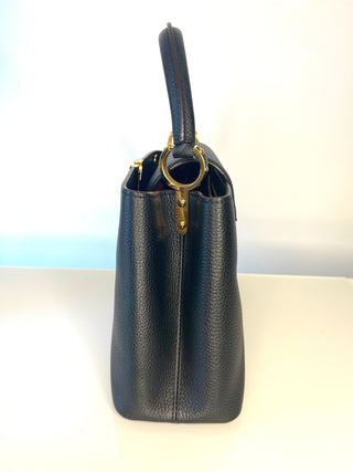 Louis Vuitton LV Capucines MM - Black Taurillon Leather Handbag