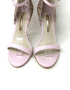 Sophia Webster Evangeline Light Pink Leather Glitter Wing Heel Sandals 39 UK 6