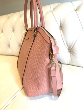 Gucci Microguccissima Blush Pink Leather Tote Bag