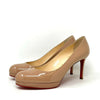 Christian Louboutin Nude Patent Leather Pump Heels 