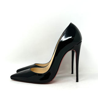 Christian Louboutin So Kate 120 Black Patent Leather Pump Heels 37.5 UK 4.5