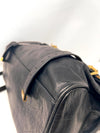 Alexa black soft buffalo leather bag