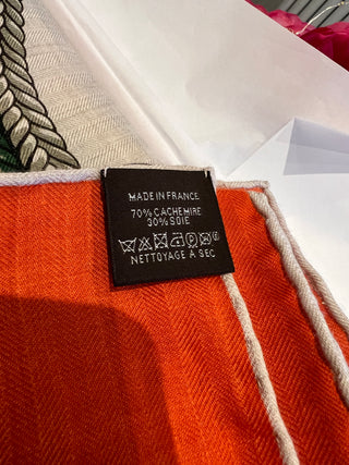 Hermes Palefroi Cashmere Silk Shawl 140