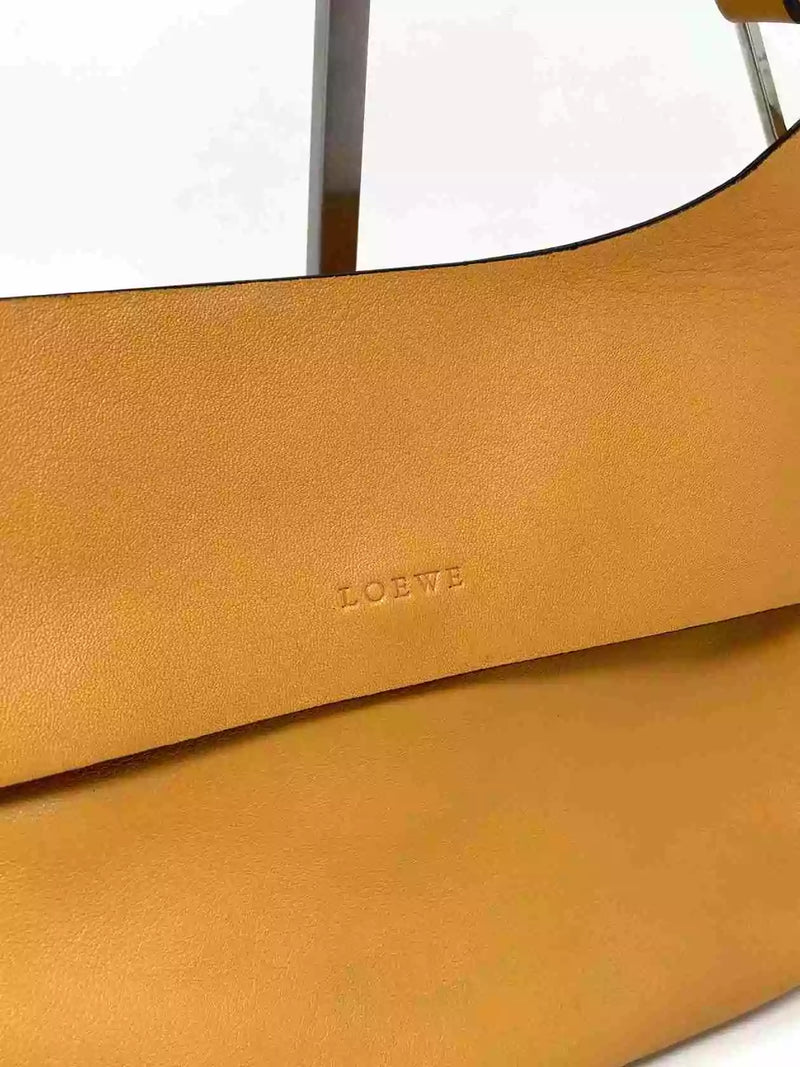 Loewe Light Brown Leather Asymmetrical Shoulder/Crossbody Bag