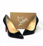 Christian Louboutin Pigalle 100 Black Patent Leather Pump Heels 38.5 UK 5.5