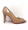 Christian Louboutin Pigalle 100 Nude Patent Leather Pump Heels 40 UK 7